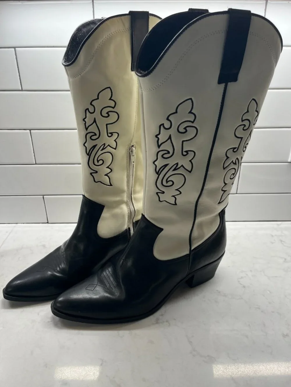 Men's ASOS DESIGN Western Heeled Boots, Size 12